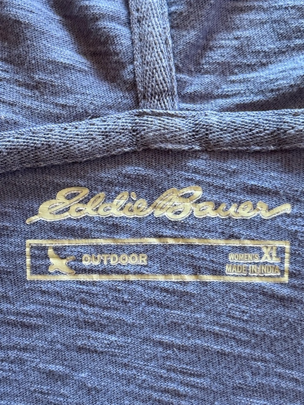 Pretty Eddie Bauer Periwinkle Blue Hoodie with embroidered detailing. - Picture 4 of 5